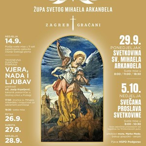 Vanjska proslava župnog blagdana u Župi sv. Mihaela arkanđela u Gračanima